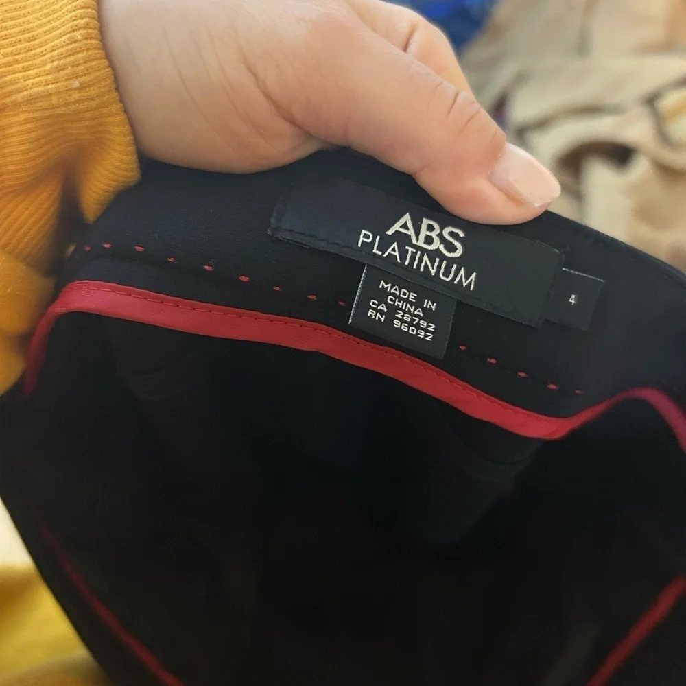 Abs Platinum Black Skinny Leg Zip Pocket Pants - Picture 3 of 7
